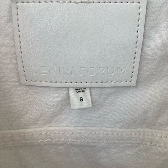 Aritzia - Denim Forum ‘The Ali’ Denim Jacket - white, small - Picture 3 of 6
